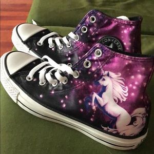Unicorn galaxy Converse hi tops